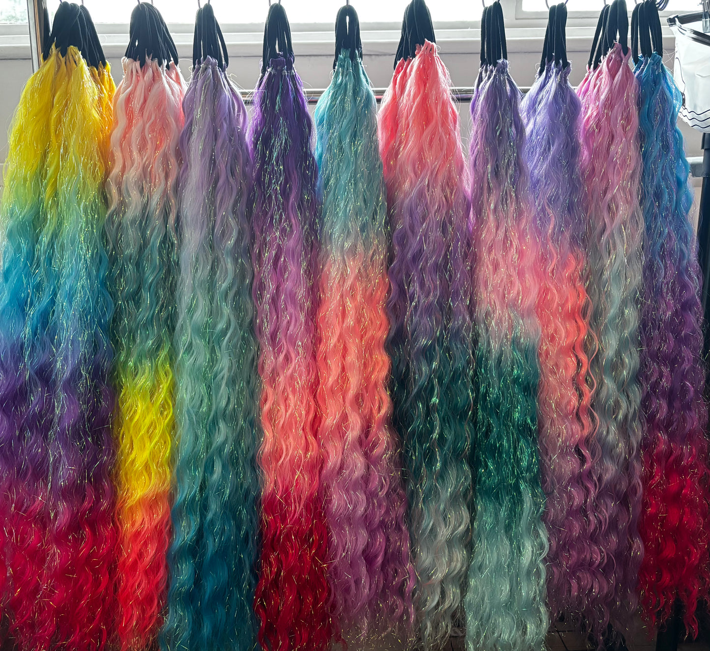 Wavy Tinsel Ponytail